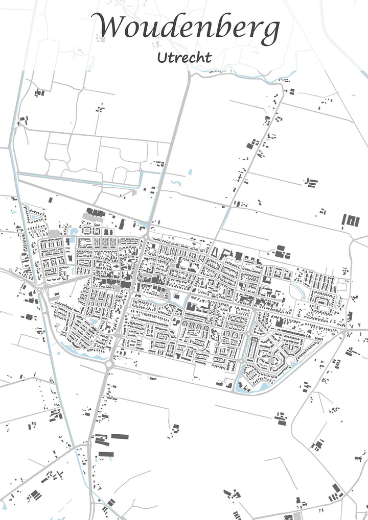 Stadskaart van Woudenberg