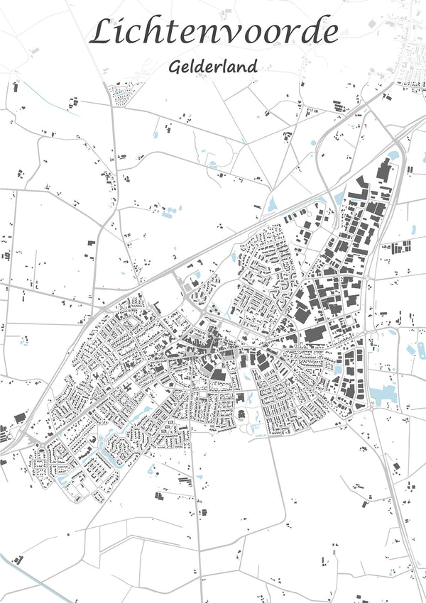 Stadskaart van Lichtenvoorde