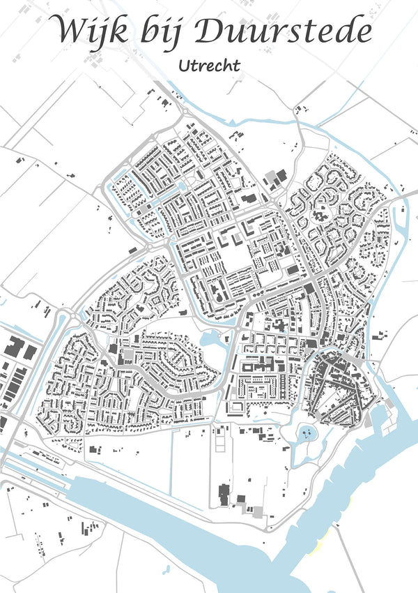 Stadskaart van Wijk bij Duurstede