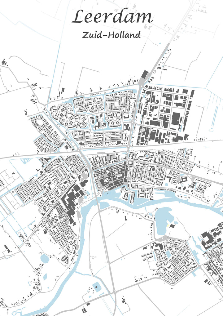 Stadskaart van Leerdam