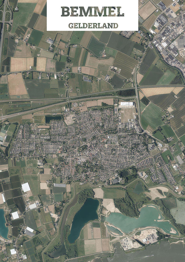 Luchtfoto van Bemmel