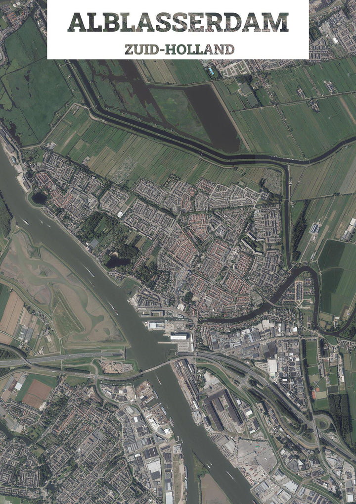 Luchtfoto van Alblasserdam