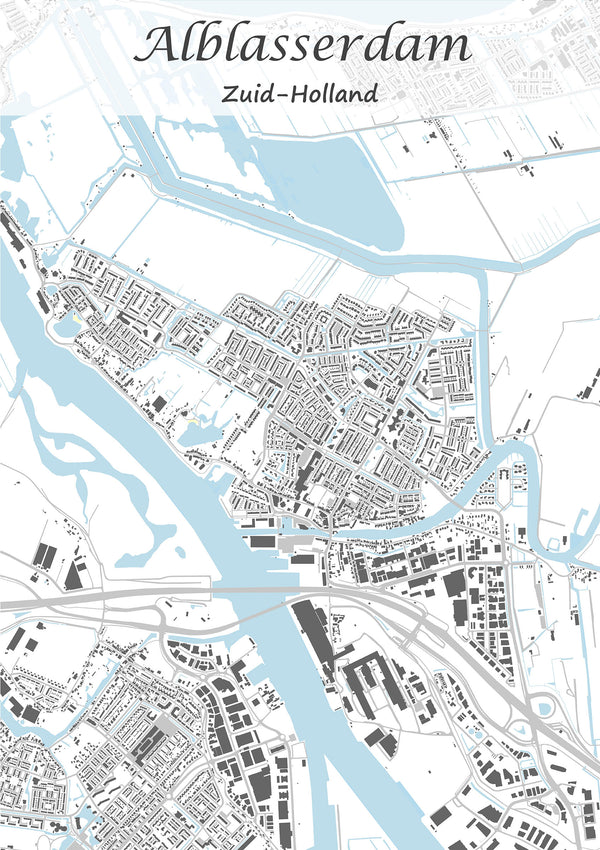 Stadskaart van Alblasserdam