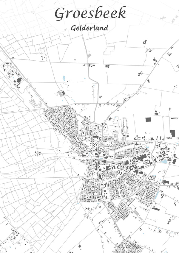 Stadskaart van Groesbeek