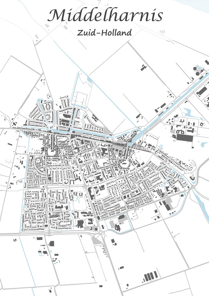 Stadskaart van Middelharnis