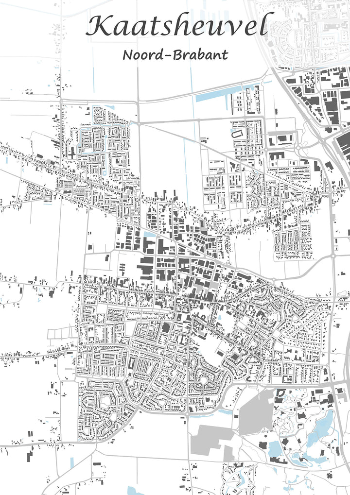 Stadskaart van Kaatsheuvel