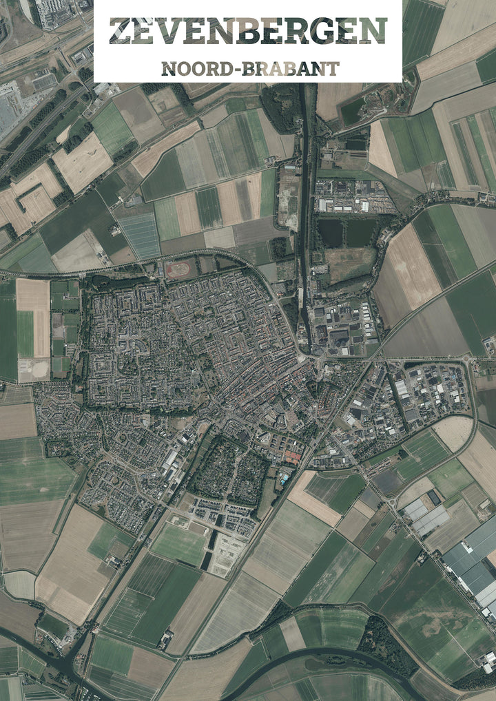 Luchtfoto van Zevenbergen