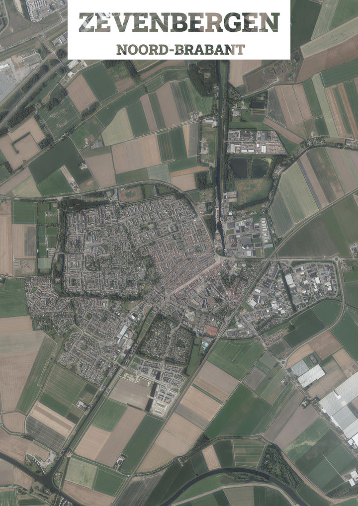 Luchtfoto van Zevenbergen