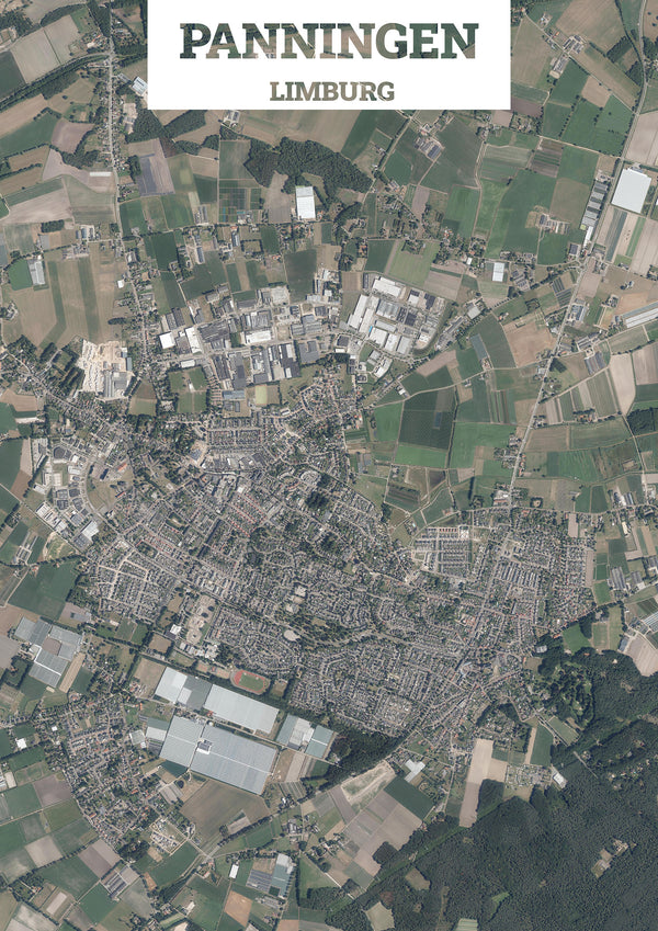 Luchtfoto van Panningen