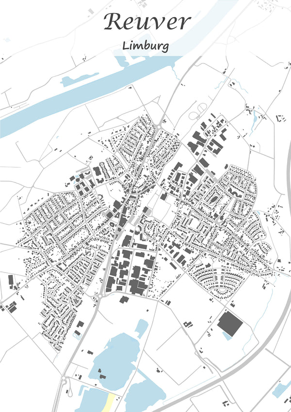 Stadskaart van Reuver