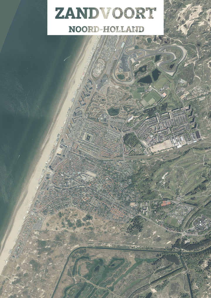 Luchtfoto van Zandvoort