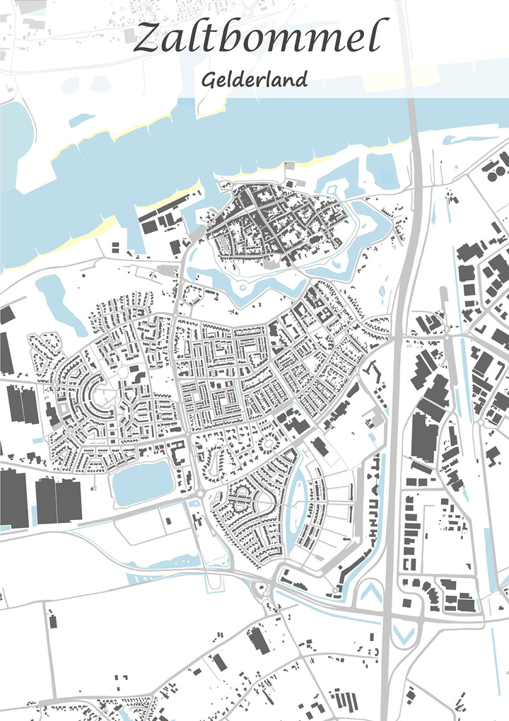 Stadskaart van Zaltbommel