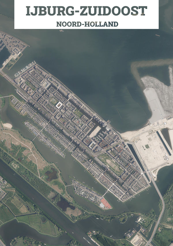 Luchtfoto van IJburg-Zuidoost