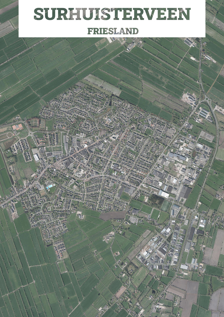 Luchtfoto van Surhuisterveen