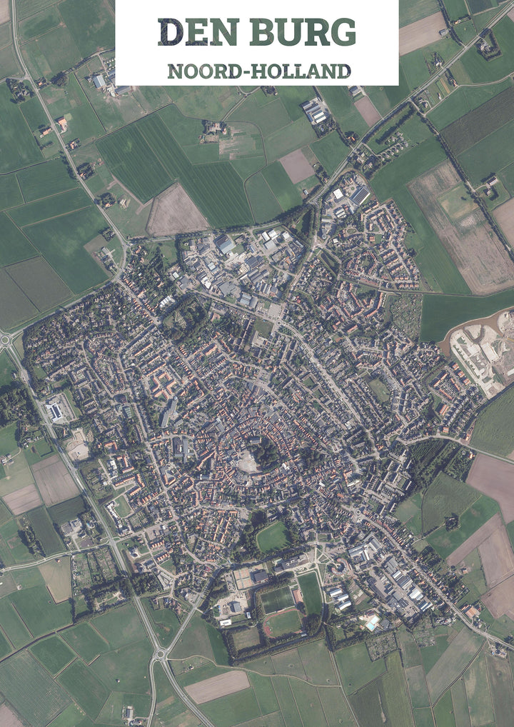 Luchtfoto van Den Burg