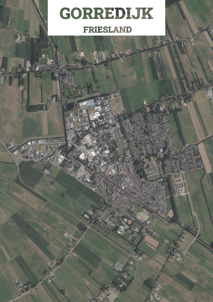 Luchtfoto van Gorredijk