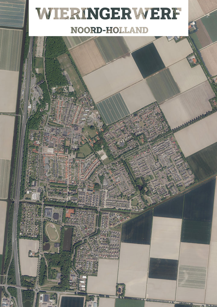 Luchtfoto van Wieringerwerf