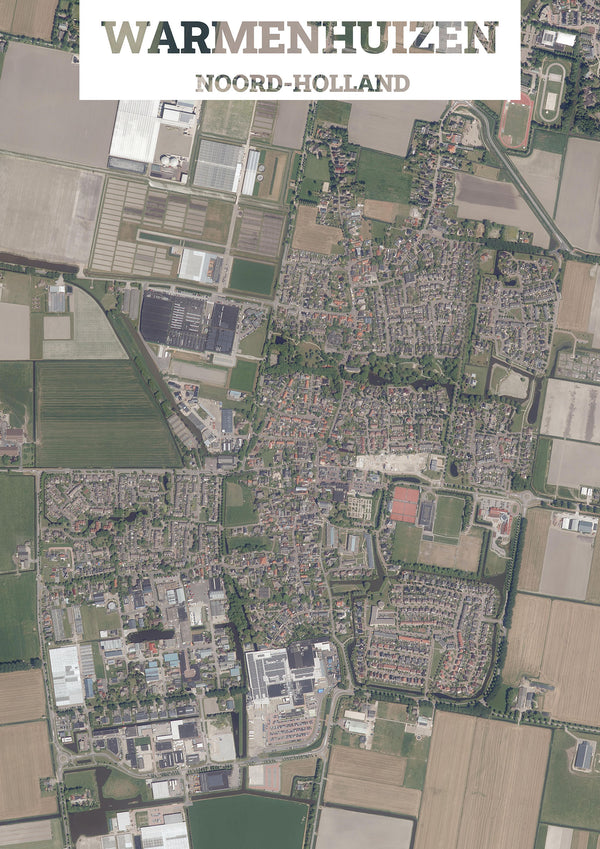 Luchtfoto van Warmenhuizen