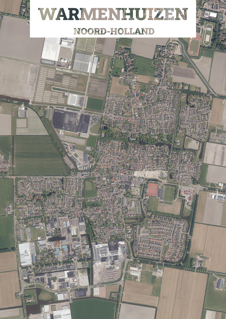 Luchtfoto van Warmenhuizen