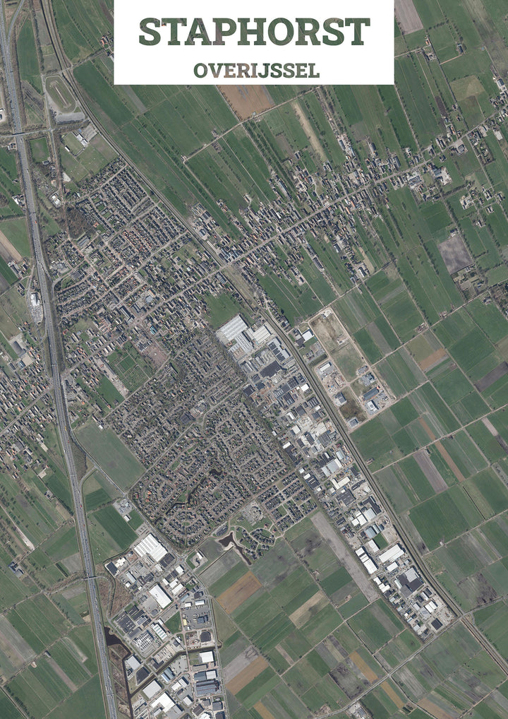 Luchtfoto van Staphorst