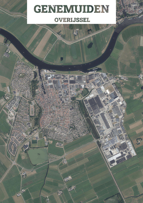 Luchtfoto van Genemuiden
