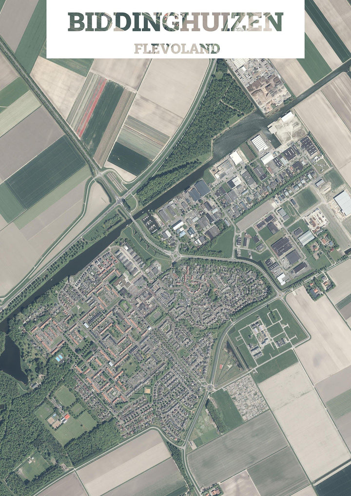 Luchtfoto van Biddinghuizen