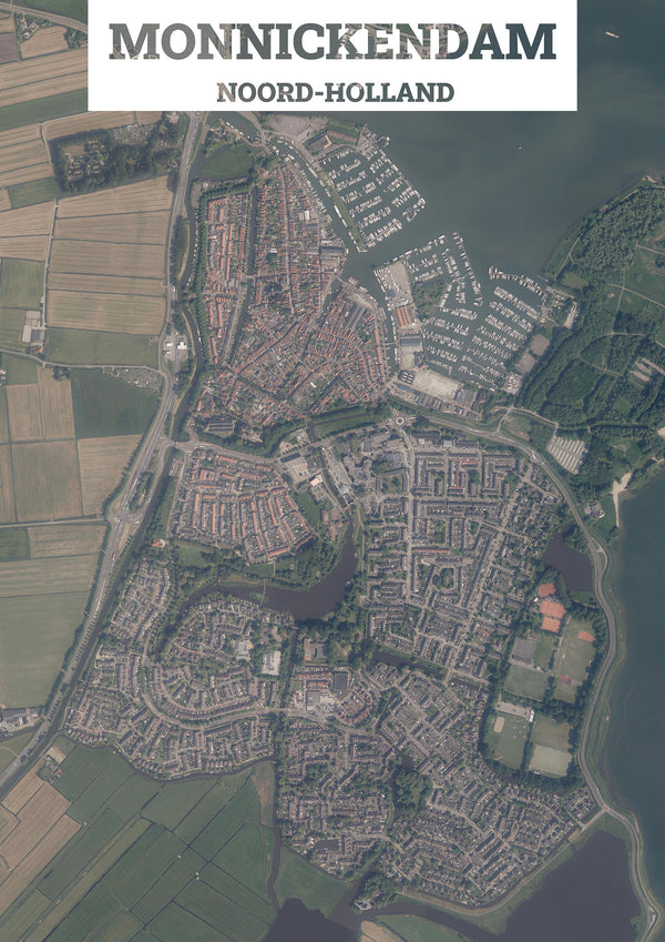 Luchtfoto van Monnickendam