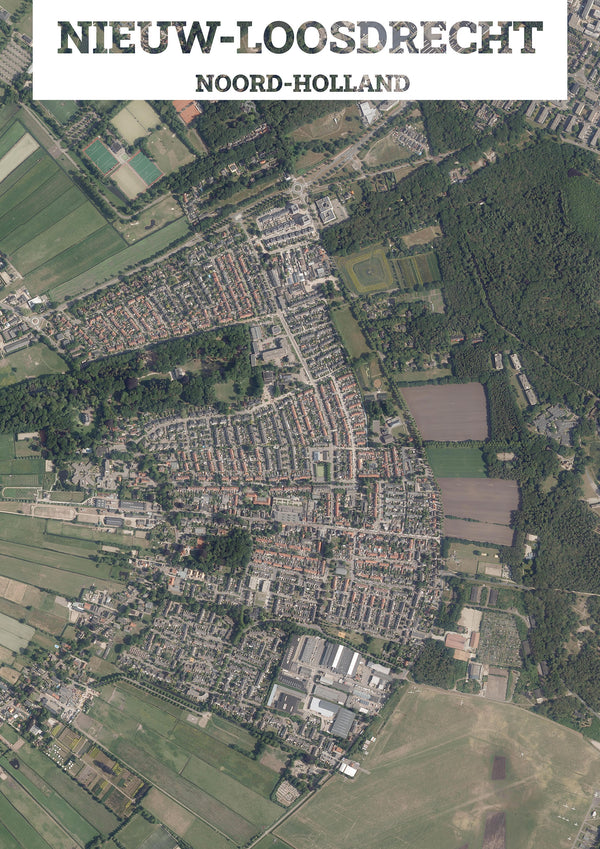 Luchtfoto van Nieuw-Loosdrecht