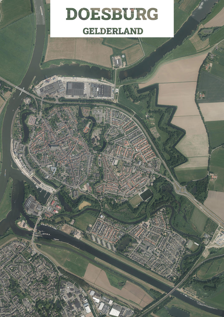 Luchtfoto van Doesburg