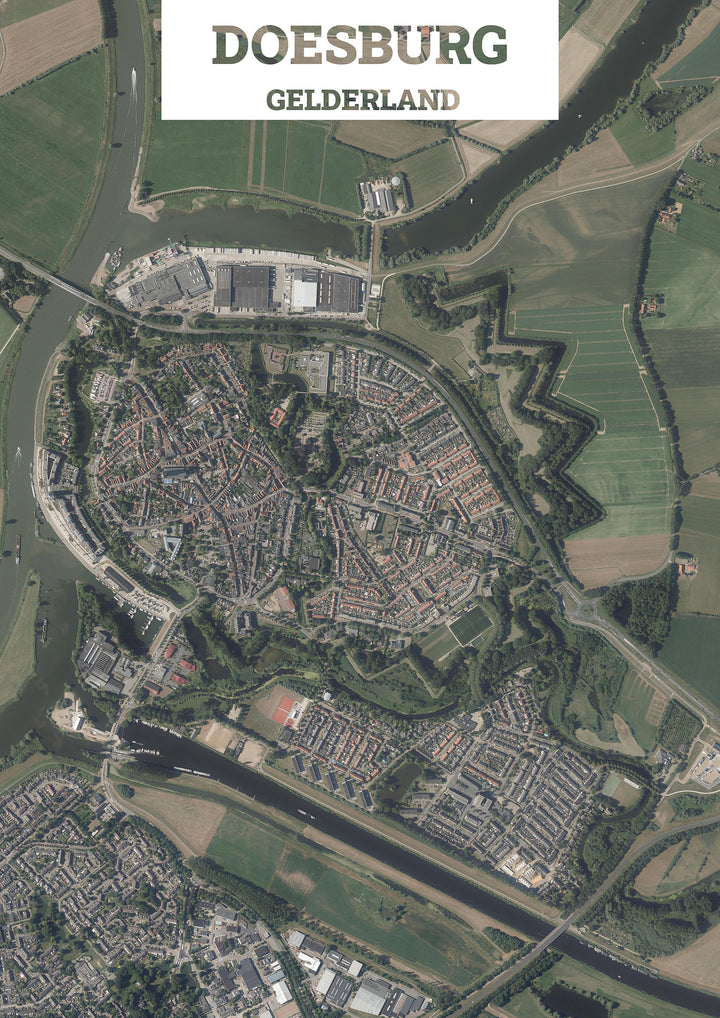 Luchtfoto van Doesburg