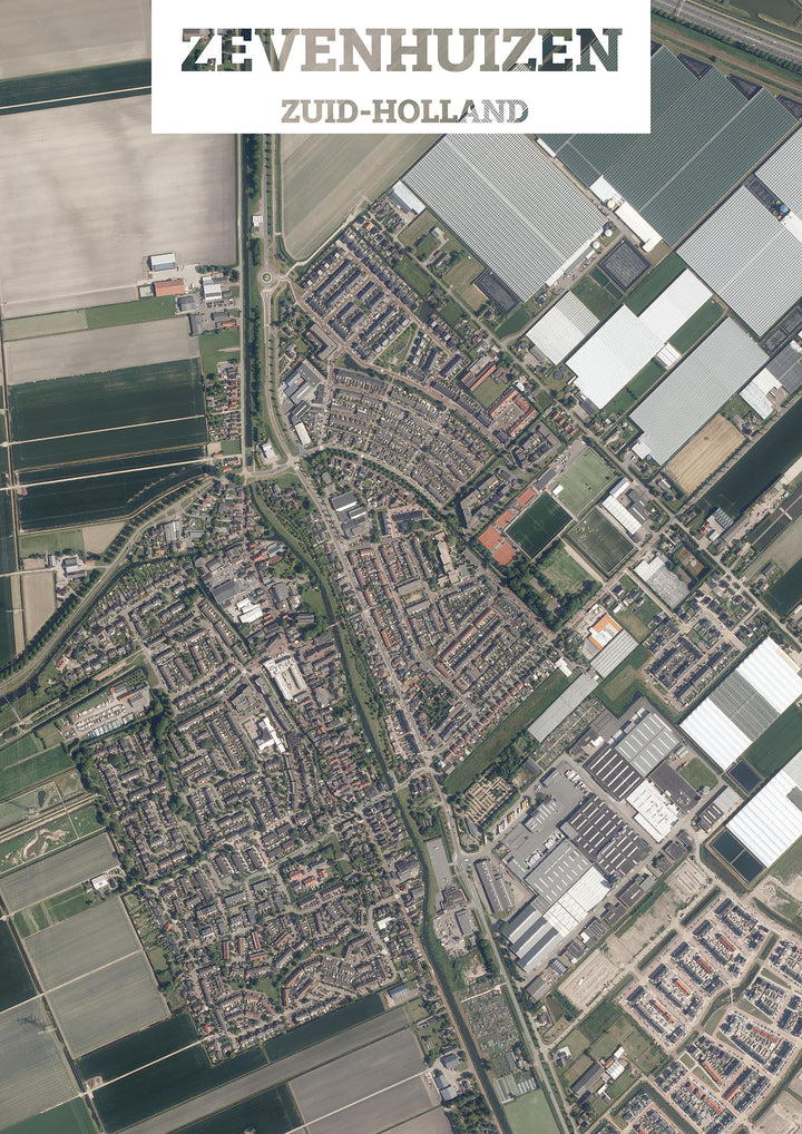 Luchtfoto van Zevenhuizen