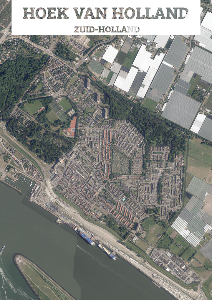 Luchtfoto van Hoek van Holland