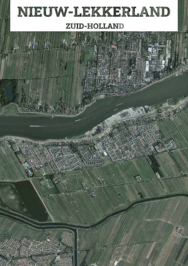 Luchtfoto van Nieuw-Lekkerland
