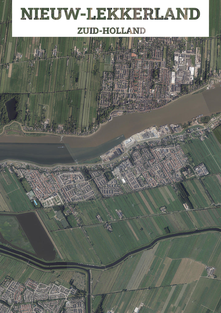 Luchtfoto van Nieuw-Lekkerland