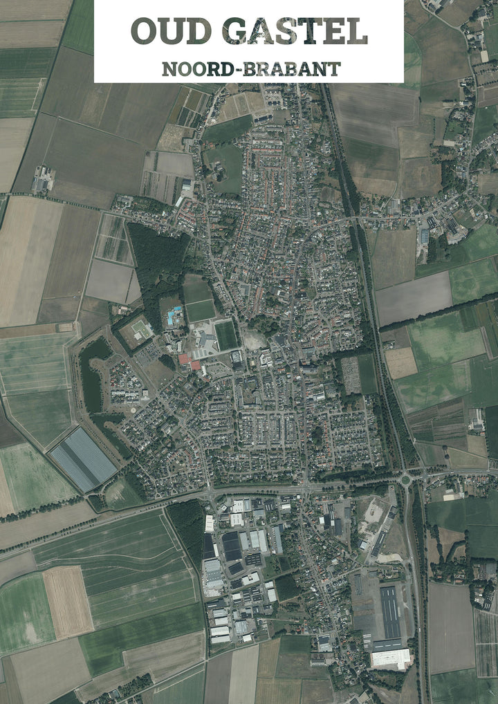 Luchtfoto van Oud Gastel