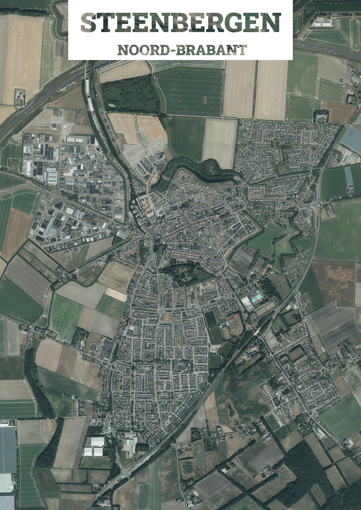 Luchtfoto van Steenbergen