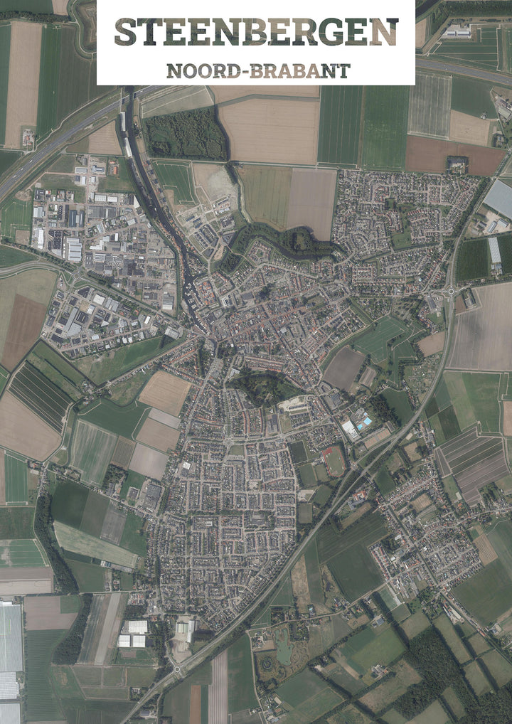 Luchtfoto van Steenbergen