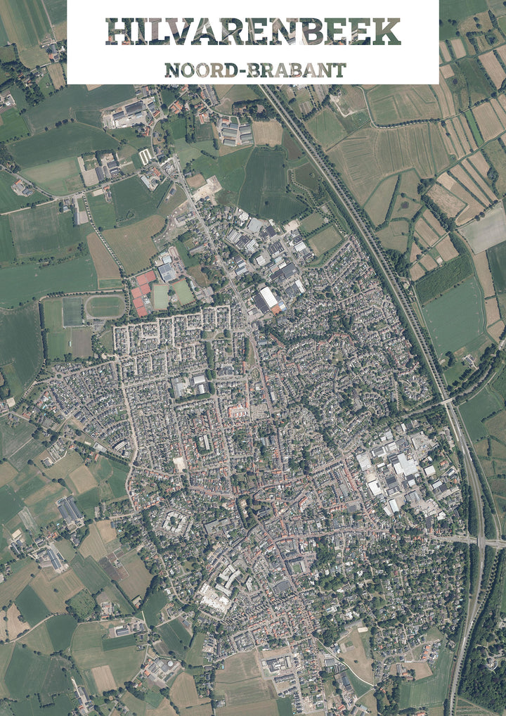 Luchtfoto van Hilvarenbeek