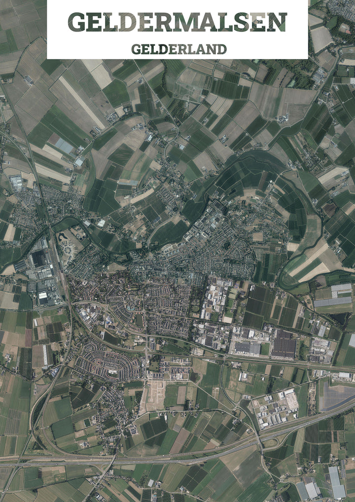 Luchtfoto van Geldermalsen