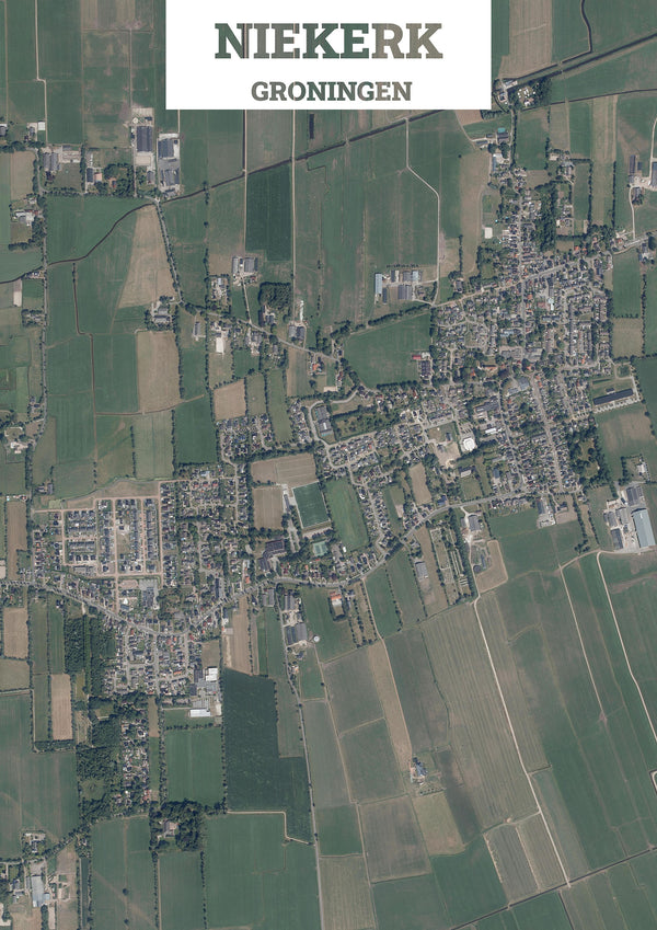 Luchtfoto van Niekerk