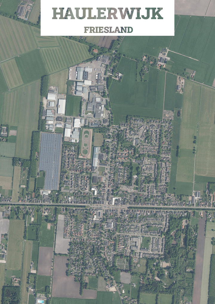 Luchtfoto van Haulerwijk