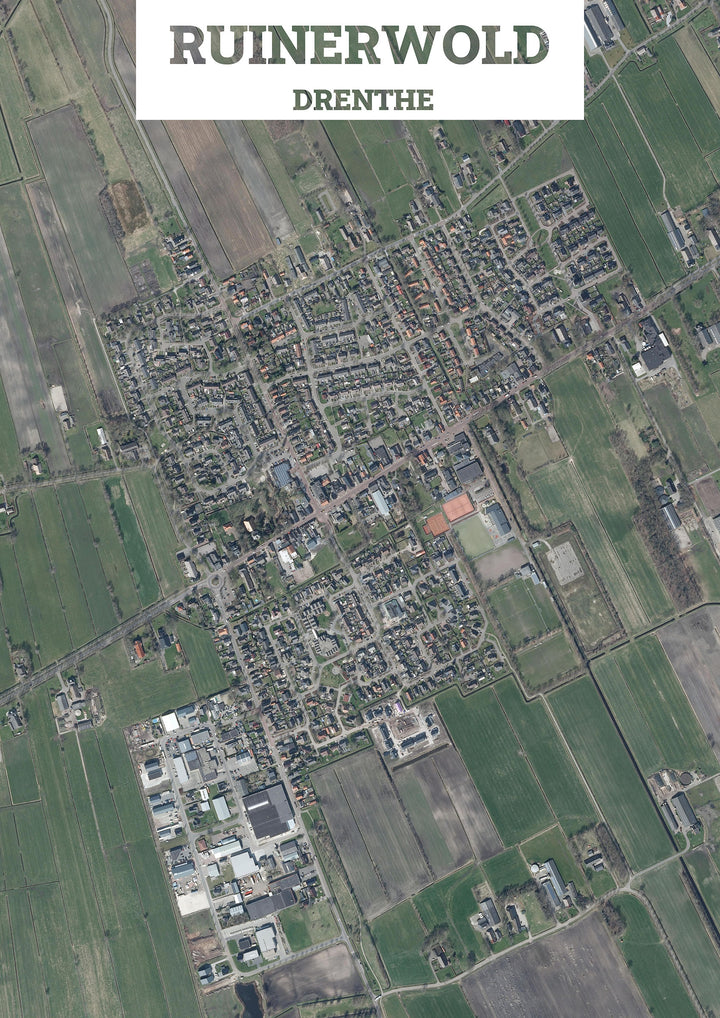 Luchtfoto van Ruinerwold