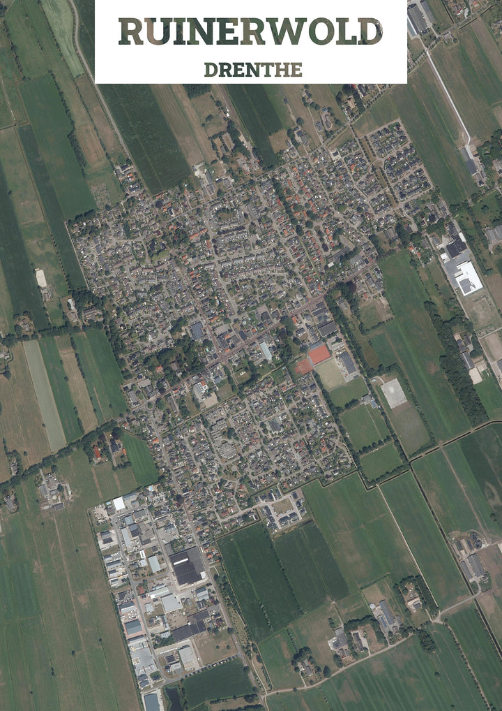 Luchtfoto van Ruinerwold