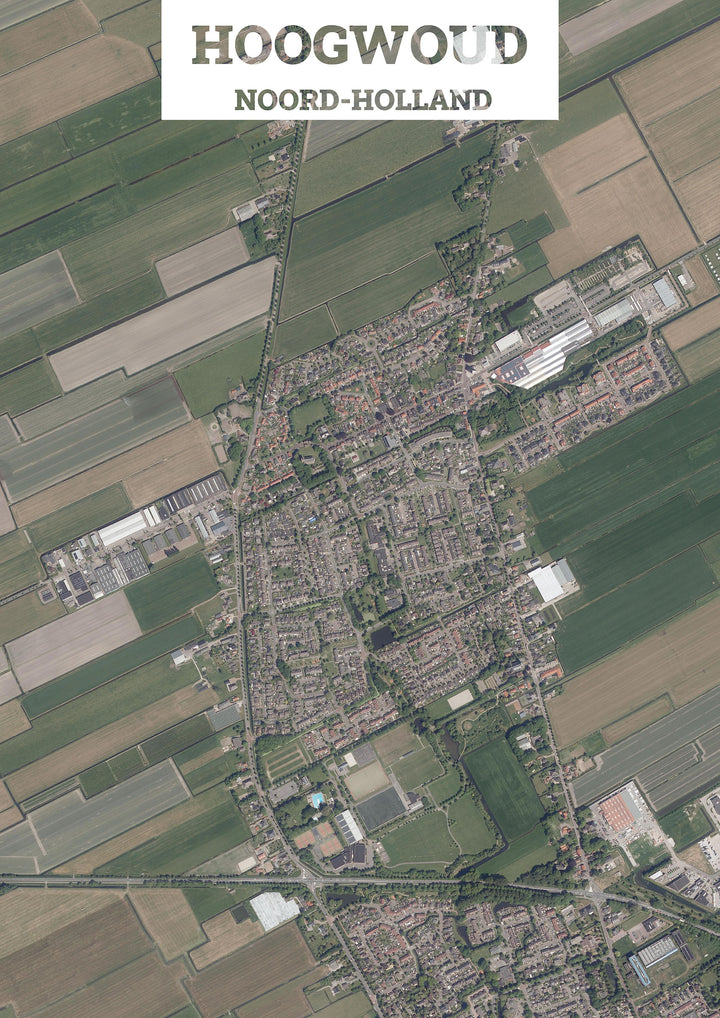 Luchtfoto van Hoogwoud