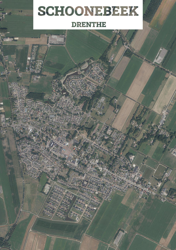 Luchtfoto van Schoonebeek