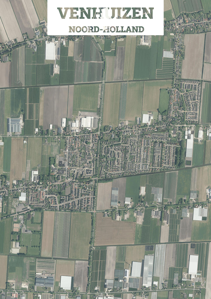 Luchtfoto van Venhuizen