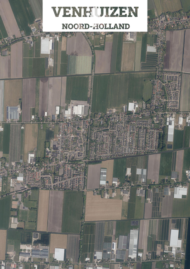 Luchtfoto van Venhuizen