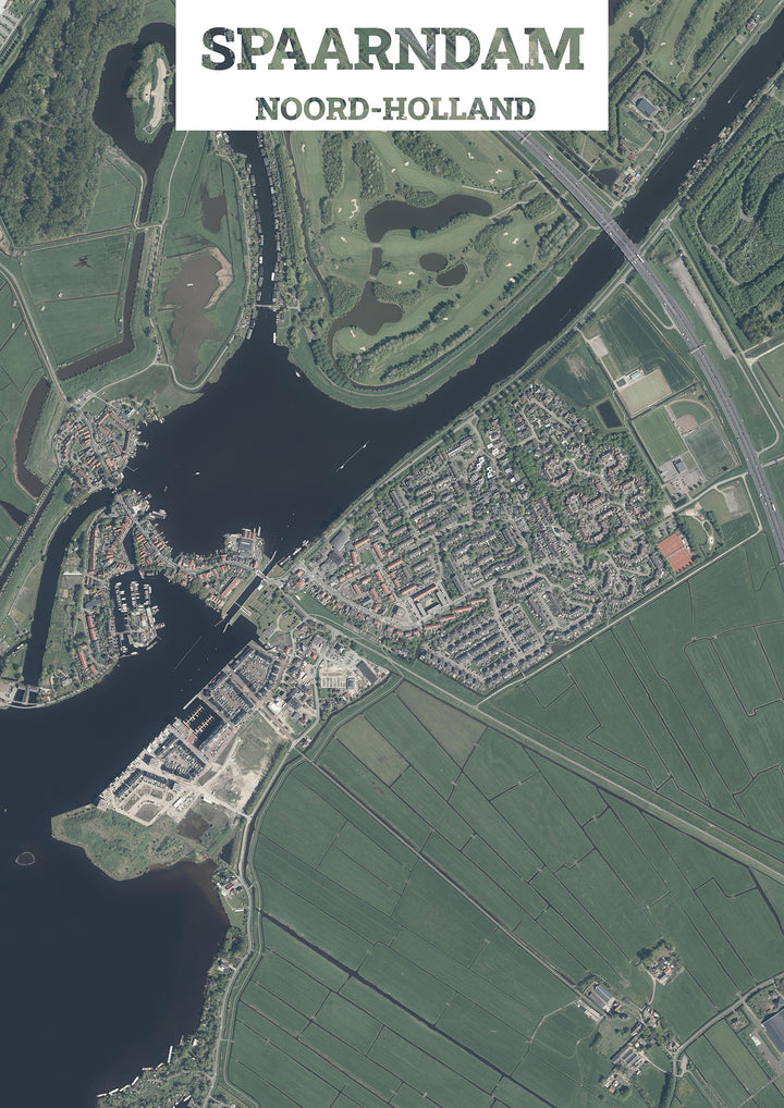 Luchtfoto van Spaarndam
