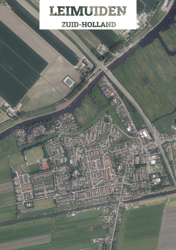 Luchtfoto van Leimuiden
