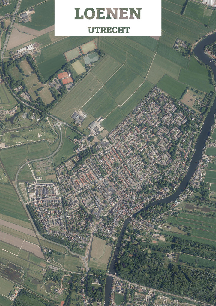 Luchtfoto van Loenen